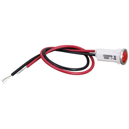 MARKET FORGE Signal Light 1/2" Red 250V 1138371